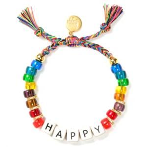 NEW VENESSA ARIZAGA women's happy feeling bracelet in rainbow pattern